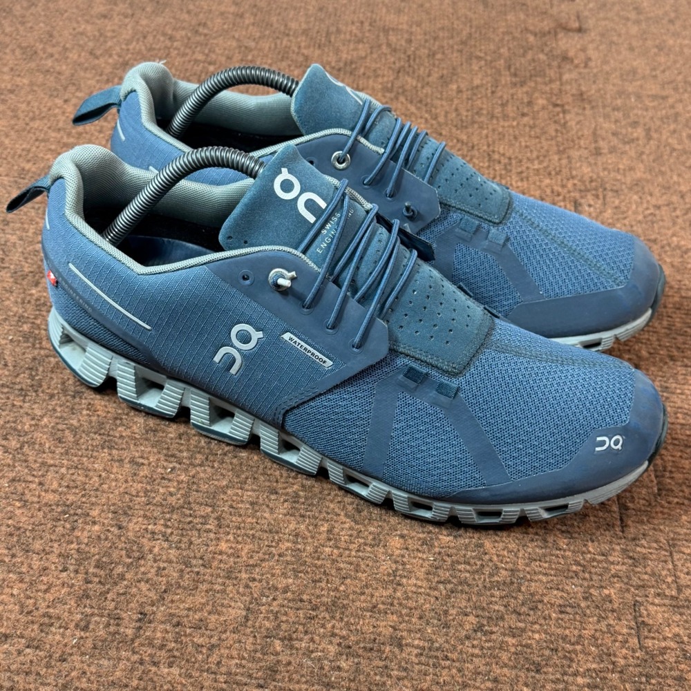 A+ On Cloud Cloud 5 Waterproof Running Shoes Mens Storm Blue Sneakers 59.98842